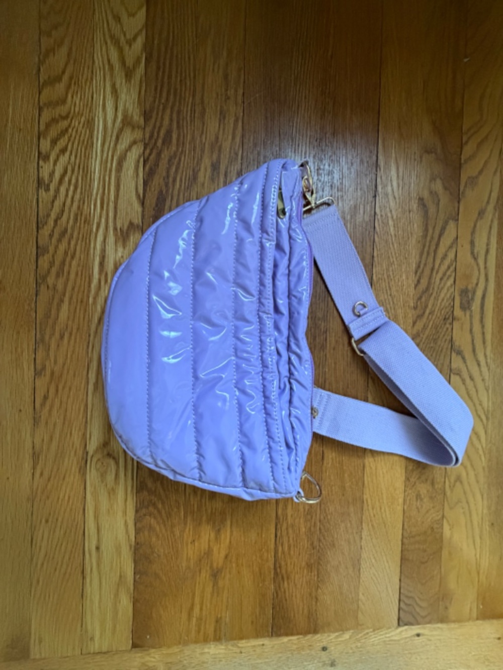 Citymouse Purple Puffy Crossbody Diaper Bag - Picture 6 of 8